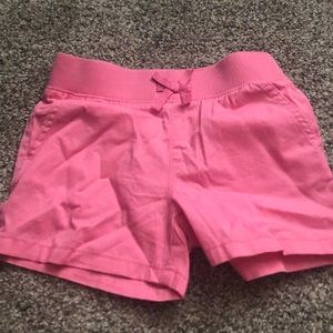Place pink shorts